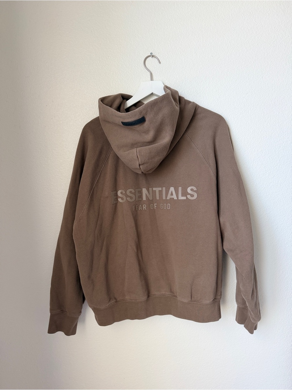 Essentials Fear of God brown hoodie